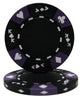 Ace King Suited 14 Gram Clay Poker Chips in Wood Black Mahogany Case - 500 Ct.