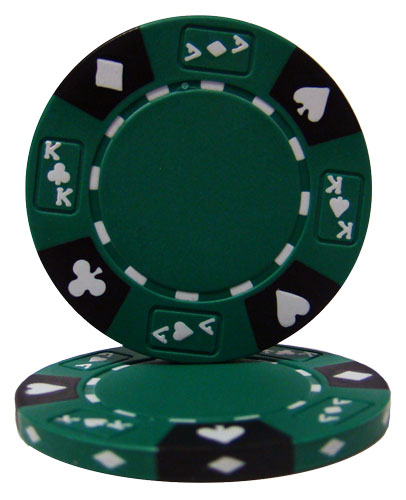 Fichas de póquer de arcilla Ace King Suited de 14 gramos en caja de aluminio negro - 500 ct.