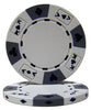 Ace King Suited 14 Gram Clay Poker Chips in Rolling Aluminum Case - 1000 Ct.