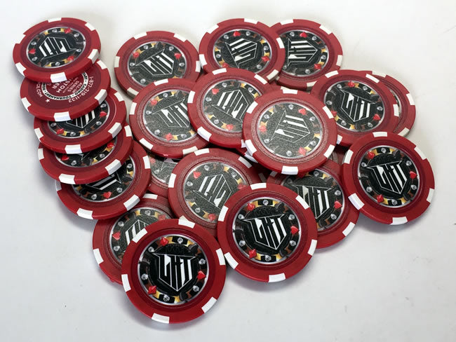 11.5 Gram Prestige Series All-In Custom Poker Chip Sample Pack - 7 chi ...