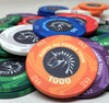 Arrow Series 10 Gram Ceramic Custom Poker Chip Sample Pack - 7 chips