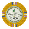 Fichas de póquer de arcilla Bluff Canyon de 13,5 gramos en bandejas acrílicas - 200 ct.