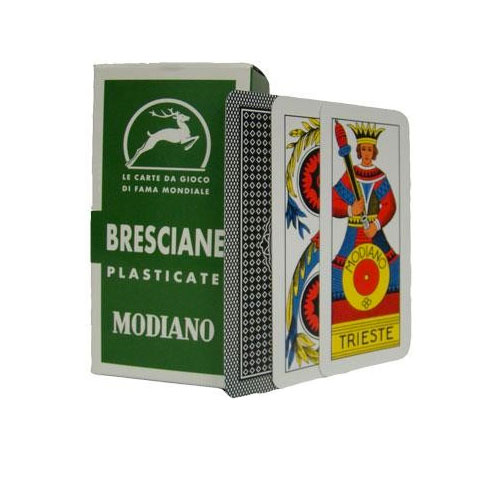 Modiano Bresciane Plastic Coated Italian Regional Playing Cards