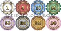 Chipco Classics 10 Gram Ceramic Custom Poker Chip Sample Pack - 8 chips