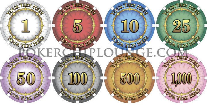 10 Gram Ceramic Custom Poker Chips - Semi Custom - Chipco Classics