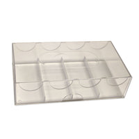 Poker Chip Storage Box - Holds 100 Chips -  Pack of 10 shown with lid on