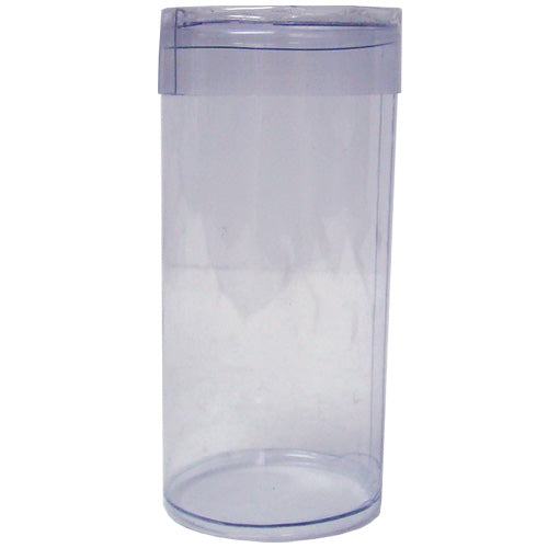 Clear Plastic Chip Tube - closed side view