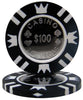Coin Inlay 15 Gram Clay Poker Chips in Aluminum Case - 600 Ct.