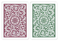 Copag 1546 Green Burgundy Poker Size Back Side