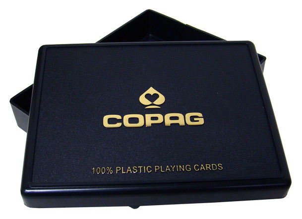 Copag Plastic Playing Card Case - Bridge Size Two Deck Set Holder