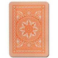 Modiano Cristallo Orange Poker Size Jumbo 4 PIP Index Single Deck