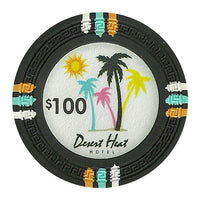 Desert Heat 13.5 Gram Clay Poker Chips in Acrylic Trays - 200 Ct.