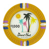 Desert Heat Fichas de póquer de arcilla de 13,5 gramos en bandejas acrílicas - 200 ct.