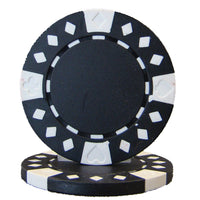 Diamond Suited 12.5 G Poker Chip - Black