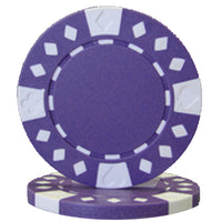 Diamond Suited 12.5 G Poker Chip - Purple