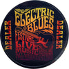 Crystal Poker Dealer Buttons - Electric Blues Festival