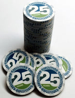 Custom Ceramic Poker Chip - Executive 25 Years