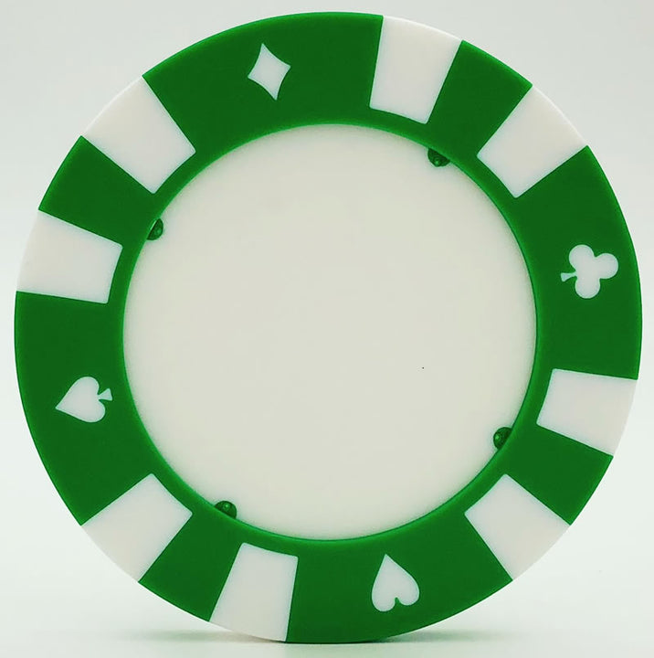Giant Poker Chips - Blank - Green