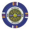 Gold Rush 13.5 Gram Clay Poker Chips in Acrylic Trays - 200 Ct.