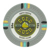 Gold Rush 13.5 Gram Clay Poker Chips in Acrylic Carrier - 600 Ct.