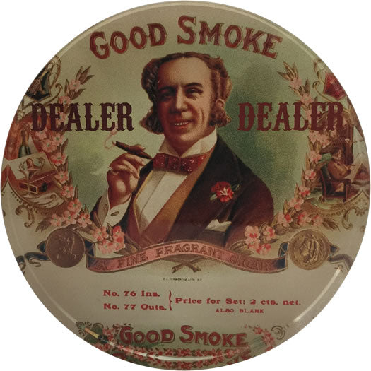 Crystal Poker Dealer Buttons - Good Smoke