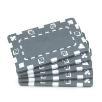 Rectangular Blank Gray Poker Plaques - Qty 5