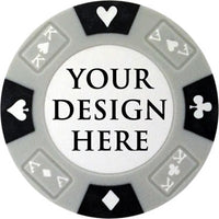 Prestige Series Custom Poker Chip - Gray