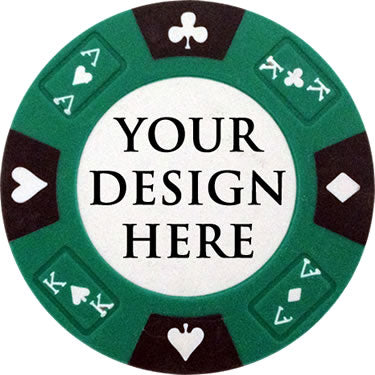 Prestige Series Custom Poker Chip - Green