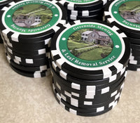 11.5 Gram 8 Stripe Custom Inlay Poker Chips