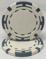 Custom Hot Stamped Poker Chips - 11.5 Gram Four I Chip - Letters & Denominations