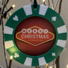  Giant Poker Chip Christmas Ornament