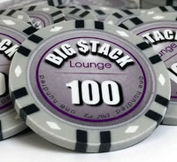 Custom Printed Aluminum Poker Chip Set with 13 Gram Clay Infinity Poker Chips - 500 Chips