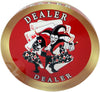 Crystal Acrylic Poker Dealer Buttons - 3.18 Inch - Custom With Your Image 