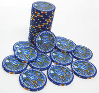 The King of Spades Custom Ceramic Poker Chips - Blue