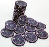 King of Spades Custom Ceramic Poker Chips - Purple