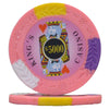 King's Casino 14 Gram Clay Poker Chips in Acrylic Carrier - 1000 Ct.