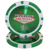 Fichas de póquer de arcilla Las Vegas de 14 gramos en estuche de aluminio negro - 500 u.