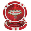 Las Vegas 14 Gram Clay Poker Chips in Wood Hi Gloss Case - 500 Ct.