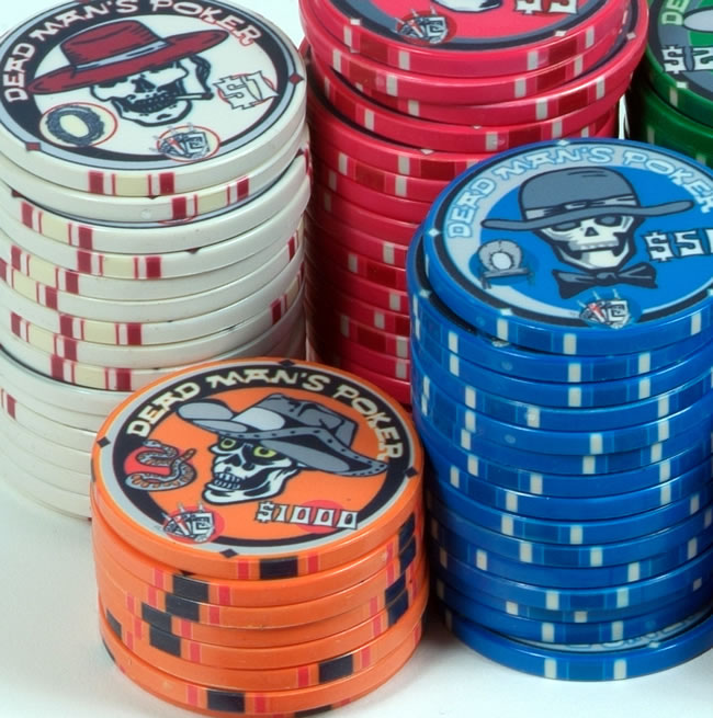 10 Gram Ceramic Custom Poker Chips - Semi Custom - Dead Man's Series