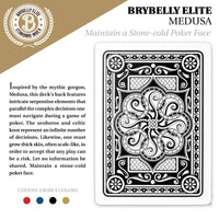 Black Brybelly Elite Medusa Deck - Poker (Wide) Size / Regular Index