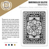 Brybelly Elite Medusa - 12 Black-Gold Decks - Poker (Wide) Size / Regular Index