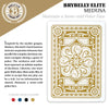 Brybelly Elite Medusa - 12 Black-Gold Decks - Poker (Wide) Size / Regular Index