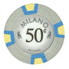 Milano 10 Gram Clay Poker Chips in Rolling Aluminum Case - 1000 Ct.