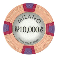 Milano 10 Gram Clay Poker Chips in Wood Carousel - 300 Ct.