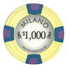 Fichas de póquer de arcilla Milano de 10 gramos en estuche de madera brillante - 500 u.