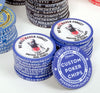 Ceramic Military Challenge Coins Custom Poker Chip Sample Pack - 7 chips