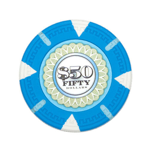 The Mint 13.5 Gram Clay Poker Chips in Standard Aluminum Case - 1000 Ct.