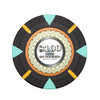 The Mint 13.5 Gram Clay Poker Chips in Wood Black Mahogany Case - 500 Ct.