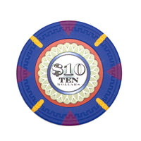 The Mint - Fichas de póquer de arcilla de 13,5 gramos en caja de madera de nogal - 300 u.