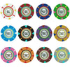 The Mint 13.5 Gram Clay Poker Chips in Wood Carousel - 200 Ct.